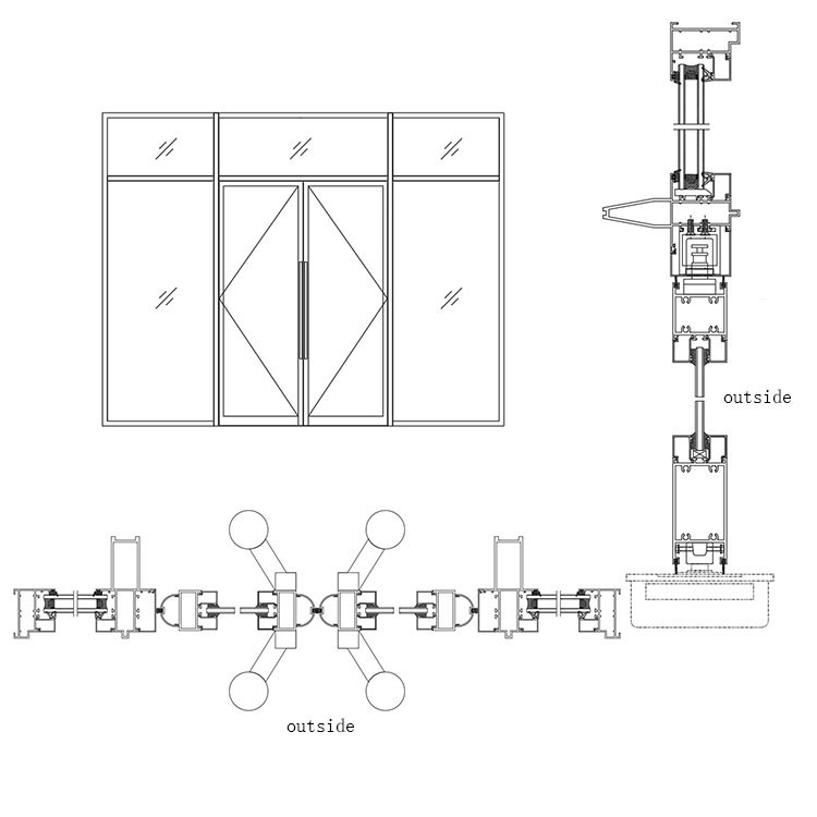 Aluminium Floor Spring Door 3